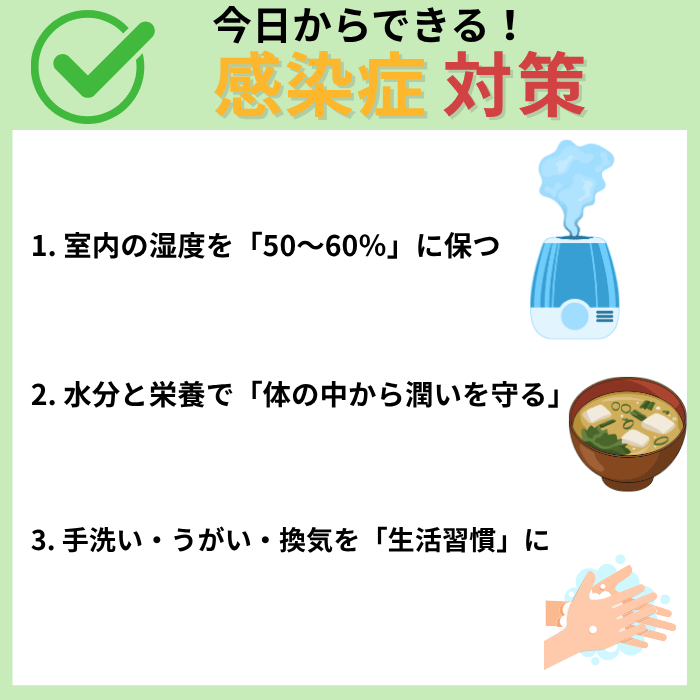 今日からできる感染対策